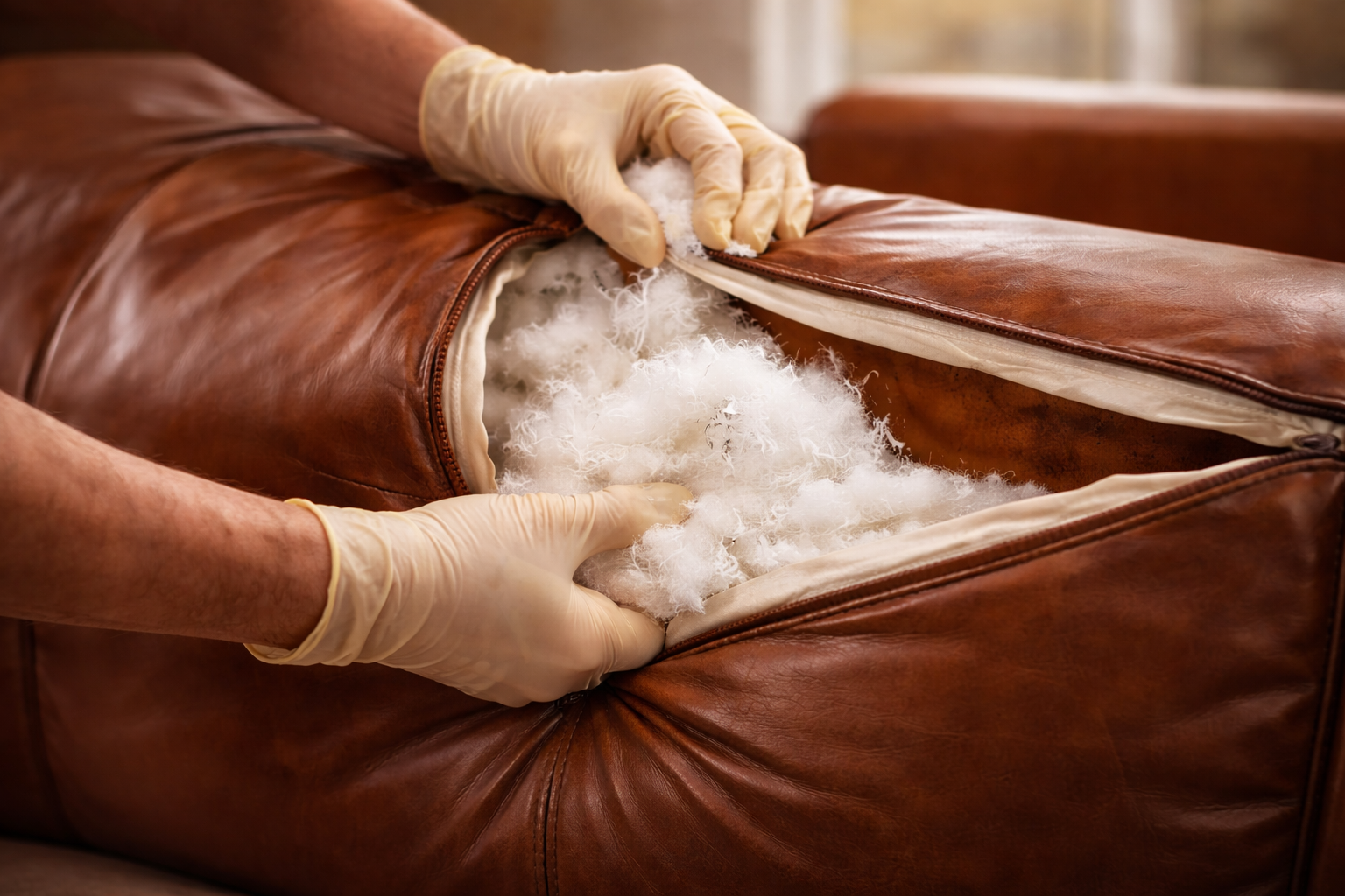 Cushion and seat refilling service