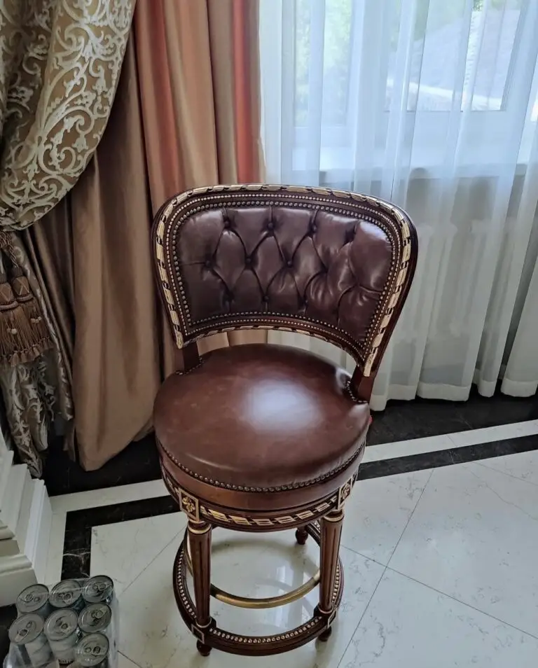 Bar stool after restoration