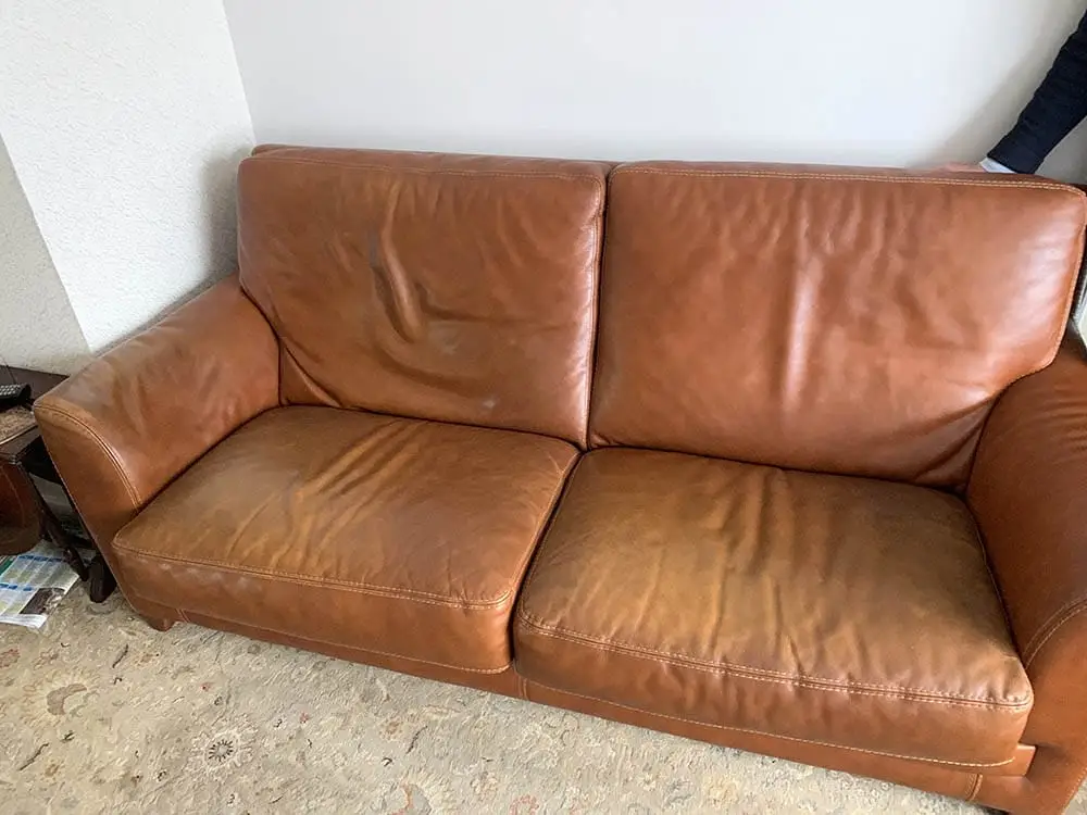 Sagging couch cushion support restoration — Levi Leather Repair & Upholstery (photo 8 of 8)