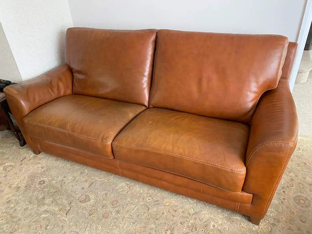 Sagging couch cushion support restoration — Levi Leather Repair & Upholstery (photo 7 of 8)