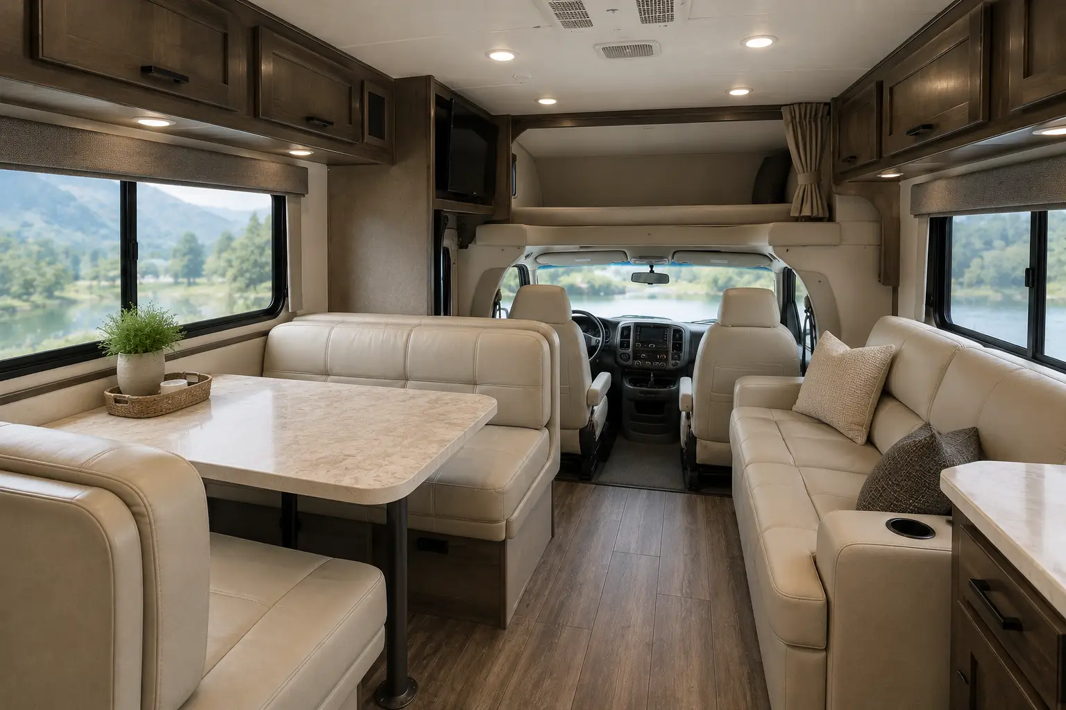RV interior upholstery